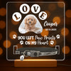 Custom Photo You Left Paw Prints On Our Hearts Memorial Acrylic Collar Frame CH07 896074