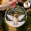 Custom Photo Your Wings Were Ready But My Heart Was Not Dog Glass Ornament HA75 897192