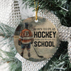 Personalized Hockey Boy Christmas Ceramic Ornament Gift For Hockey Lovers HO82 900082