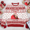 Custom Photo All I Want For Christmas Is You Ugly Sweater Gift For Couple HO82 900142