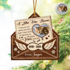 Custom Cat Photo A Letter From Heaven Sympathy Memorial Wooden Ornament LM32 895891