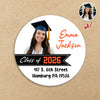 Custom Photo Graduation 2026 Return Address Personalized Roll Sticker HA75 920448