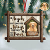 Custom Dog Photo Angels Don’t Always Have Wings Memorial Wooden Ornament LM32 895887