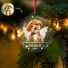 Custom Dog Photo Forever Loved Memorial Acrylic Ornament HA75 897032