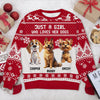 Just A Girl Who Loves Her Dog Christmas Ugly Sweater TH10 896289