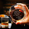 Personalized Playful Bottom Message Engraved Whiskey Glass Naughty Gifts For Him Her CH07 910220