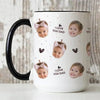Custom Baby Face Mug I Love You Dad Accent Mug - Father’s Day Gift, Dad Coffee Cup, Gift from Kids HO82 902498