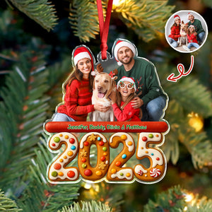 Custom Photo We And Our Dog Family Acrylic Ornament Gift For Dog Lovers HO82 900060