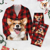 Custom Dog Photo Winter Pattern Pajamas Funny Gift For Dog Lovers CH07 896908