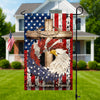 Personalized Patriotic Stars And Stripes Eagle Wreath Garden Flag HO82 901246