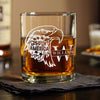 Personalized Name 250th America Eagle Engraved Whiskey Glass HA75 920270