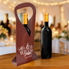 Personalized Wedding Leather Wine Bag Engagement Gift, Wedding Gift for Bride & Groom CH07 896540