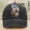 Custom Photo Cat Mother Father Washed Denim Baseball Cap HA75 897698