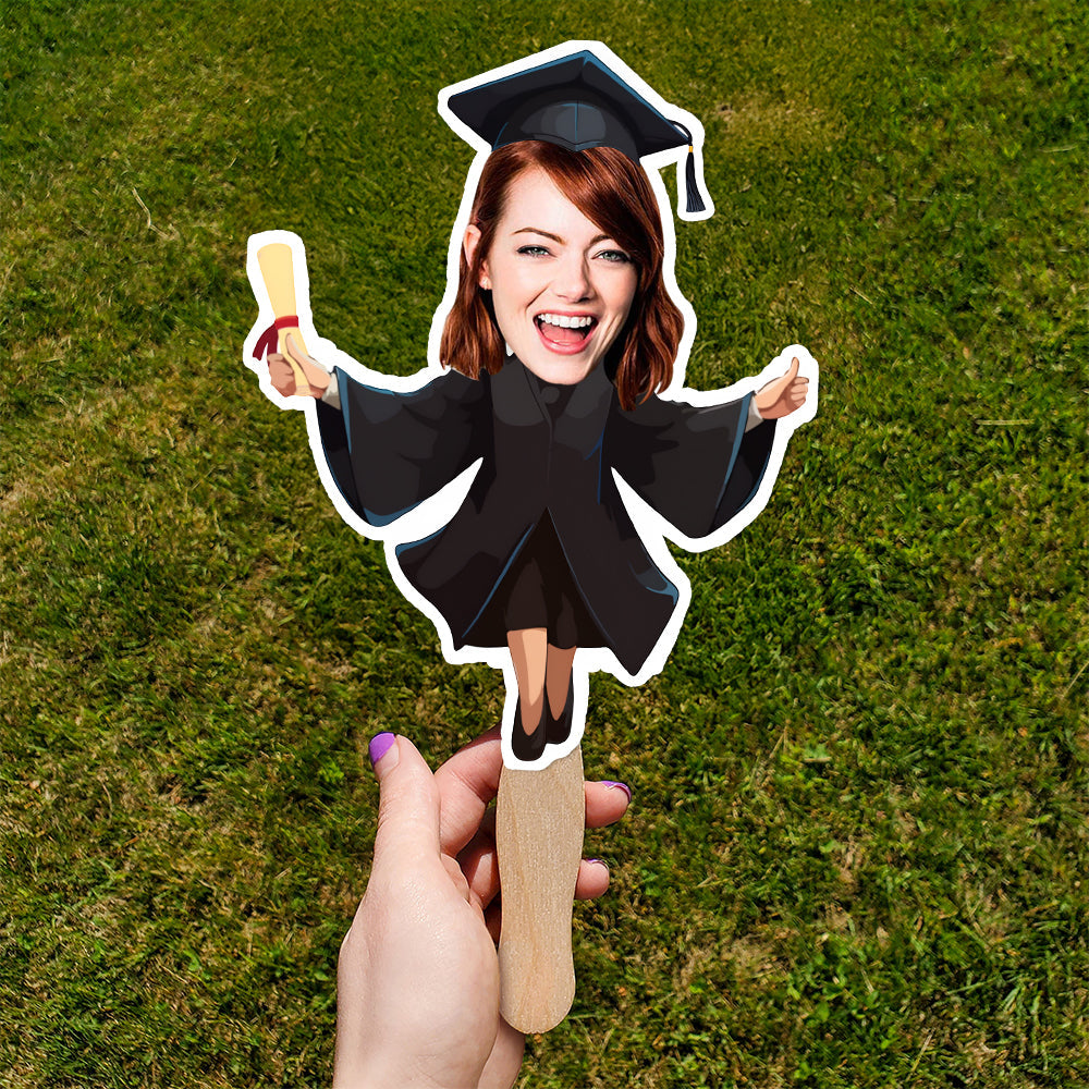 Custom Funny Face Graduation Class of 2026 Decoration Face Fan HO82 901922