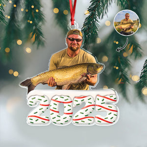 Custom Photo Acrylic Ornament Personalized Christmas Gifts For Fishing Lovers HA75 897866