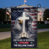 Custom Family Name 250 Years of Blessing Nation Under God American Garden Flag HA75 920130