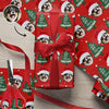 Funny Dog Santa Face Wrapping Paper We Wish You A Merry Christmas Wrapping Paper CH07 895472