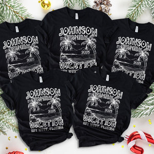 Custom Family Vacation Shirts 2025 – Matching Family Trip Dark Shirts LM32 895977