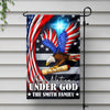 Custom Family Name One Nation Under God Patriot Eagle We The People Garden Flag HO82 900964