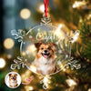 Custom Photo Dog Glass Ornament Christmas Gift For Dog Lovers CH07 899088