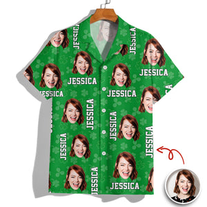 Custom Face Photo St. Patrick's Day Hawaii Shirt TH10 898107