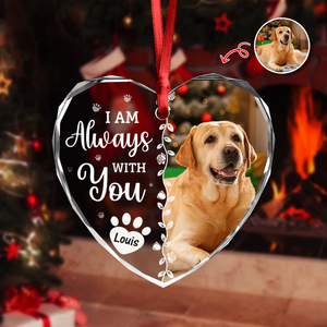 Custom Photo Favorite Hello And Hardest Goodbye Memorial Heart Shape Glass Ornament HA75 892810