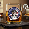 Celebrating America's 250th Anniversary With My Dog Custom Dog Photo Whiskey Glass CH07 910146