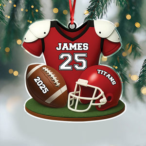 Personalized American Football Acrylic Ornament Football Team Gift HA75 898076