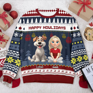 Happy Howlidays Ugly Sweater For Dog Lover TH10 896287