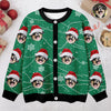 Custom Puppy Photo Personalized Dog Lovers Christmas Cardigan CH07 899896