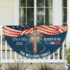 Custom Family Name Blessed to See 200 & 250 Years Bicentennial Semiquincentennial Christian Non-Pleated Fan Flag HO82 901938