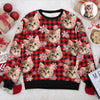 Custom Funny Cat Face Ugly Sweater Christmas Gift HA75 897210