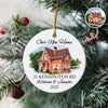 Custom Photo First Christmas At New Home Ceramic Ornament LM32 895599