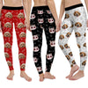 Custom Photo With Bone Pattern Dog Cat Legging HO82 900534