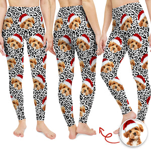 Custom Dog Cat Photo Leopard Pattern Legging HO82 900550