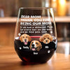 Custom Photo Thank You For Being Our Mom Dog Wine Glass Gift For Pet Lovers HA75 892178