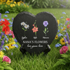 Personalized Birth Mother's Garden Love Grows Here Heart Shaped Stone LM32 899261