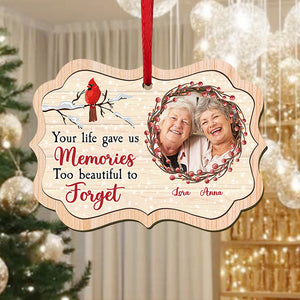 Custom Photo Memories Too Beautiful To Forget Wood Ornament LM32 895557