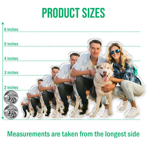 Custom Family Photo Acrylic Fridge Magnet Gift For Family HO82 900782