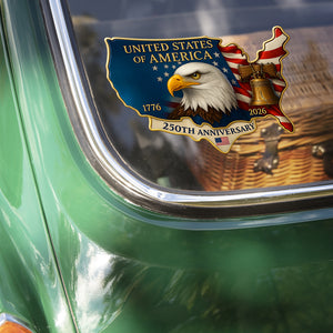 United States 250th Anniversary Patriotic Car Window Decal Sticker HA75 898516