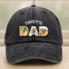 Upload Photo Dog, Cat & Dad - Dog, Cat's Dad Washed Denim Baseball Cap HA75 892510
