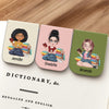 Custom Name Personalized Magnetic Leather Bookmark gift for Book Lovers CH07 899532