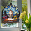 Just A Girl Who Love Books Personalized Book Lovers Suncatcher CH07 896524