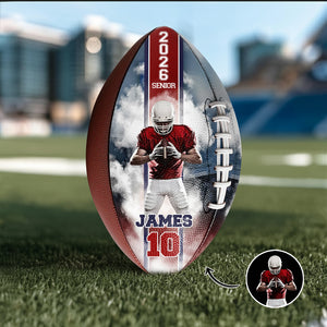 Custom Photo Senior Graduation Football Player Football Ball Gift For Sports Lover CH07 899890