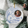 Custom Photo We're Always With You Ceramic Ornament Memorial Gift For Family TH10 894907