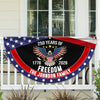 USA 250 Years Of Freedom Custom Family Name Non-Pleated Fan Flag CH07 910238