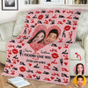 Custom Photo Couple Blanket Gift For Valentine's Day HA75 920010