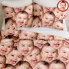 Custom Funny Photo Portrait Bedding Set Birthday, Christmas Gift For Family CH07 899650