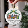 The Greatest Gift of All - Personalized Nativity Christmas Ceramic Ornament LM32 895719