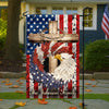 Personalized Patriotic Stars And Stripes Eagle Wreath Garden Flag HO82 901246